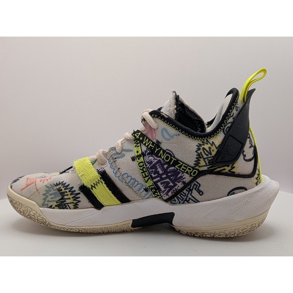 Jordan Why Not Zer0 4 Graffiti Print Youth Basketball Shoes DD9659 007 Size 6.5Y - Picture 4 of 10